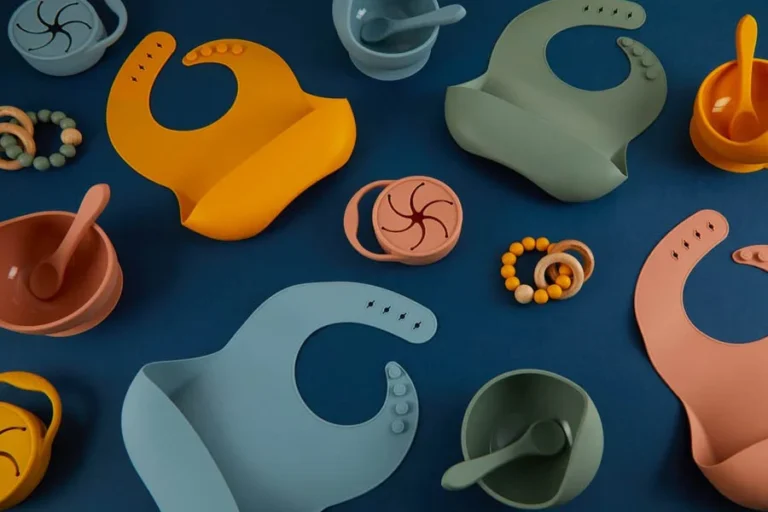 BPA-free silicone feeding set for babies